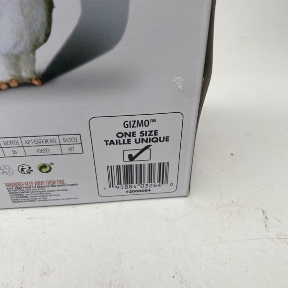 Ben Cooper Gremlins GIZMO Halloween Costume Top & Mask Adult Rubies Open Box - Picture 9 of 12